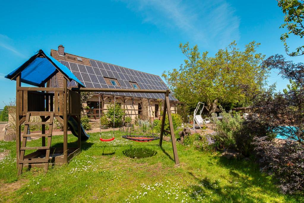 Ferienwohnung Am Walnussbaum Parchtitz Экстерьер фото